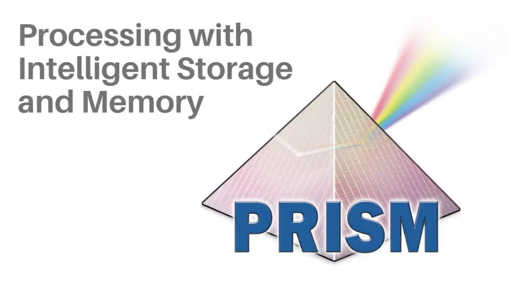 PRISM – Processing with Intelligent Storage and Memory.